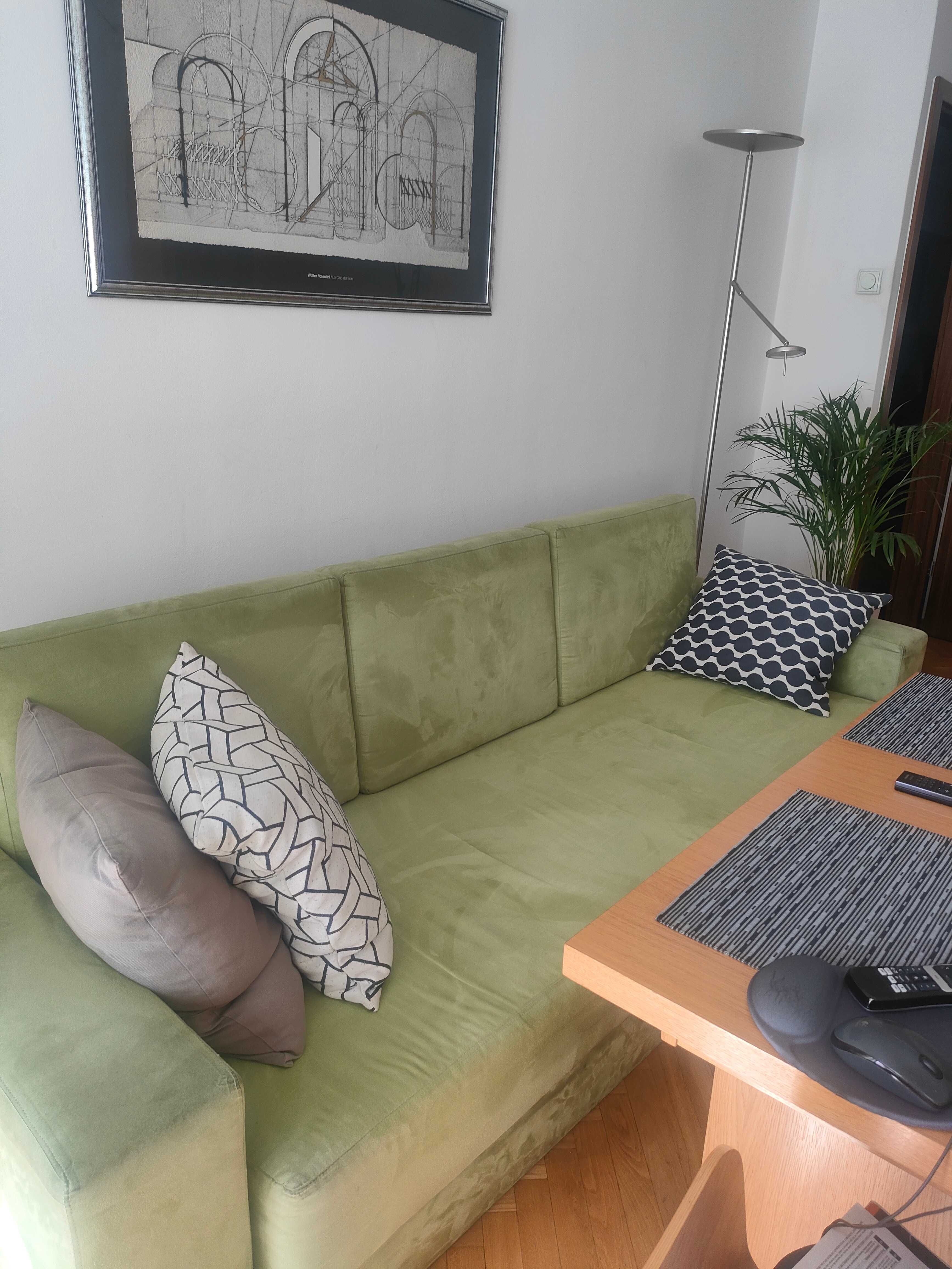 Duża kanapa rozkładana do salonu (sofa 3 os, do spania, z pojemnikiem)
