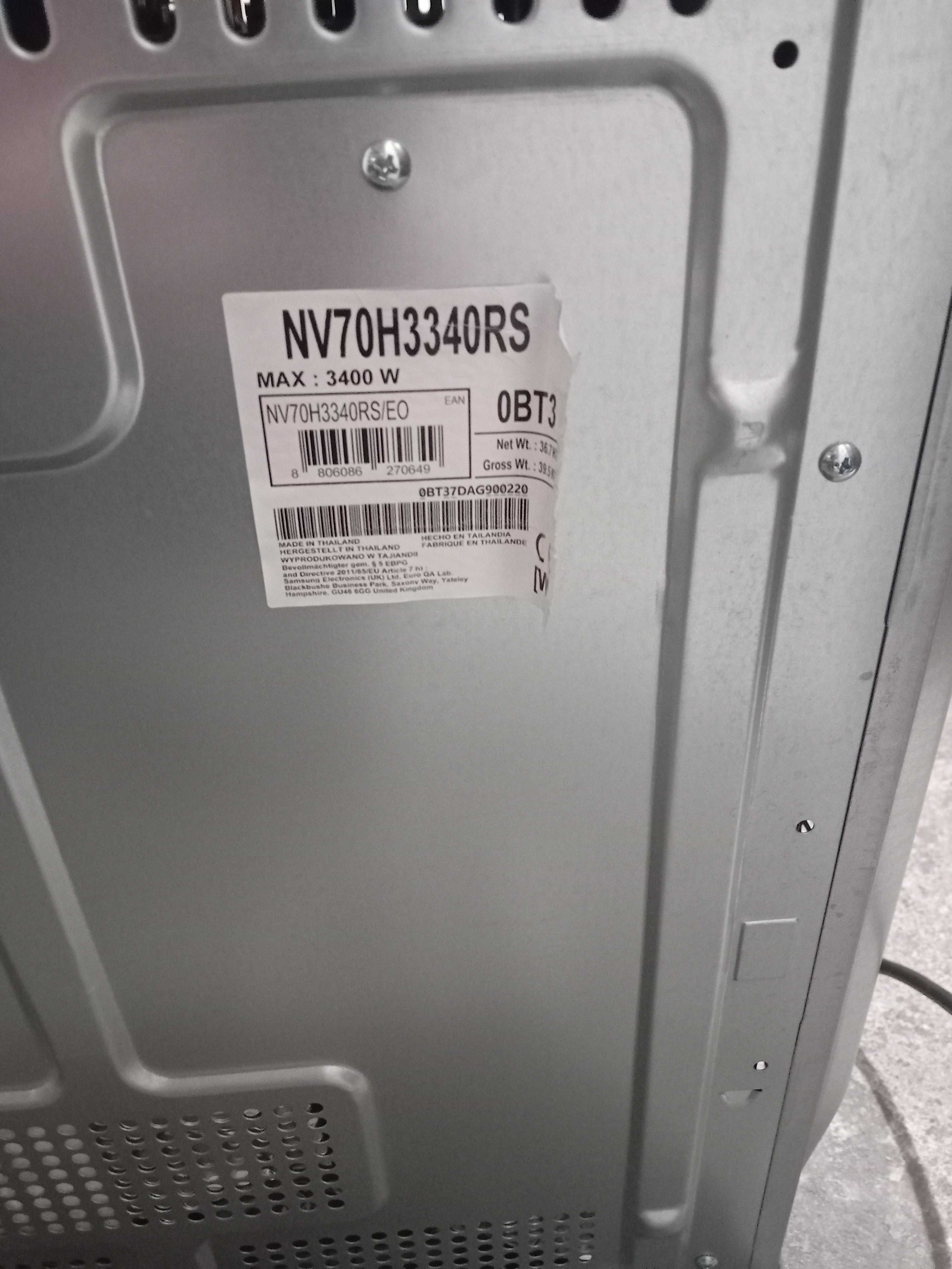 Piekarnik samsung NV70H3340RS na części