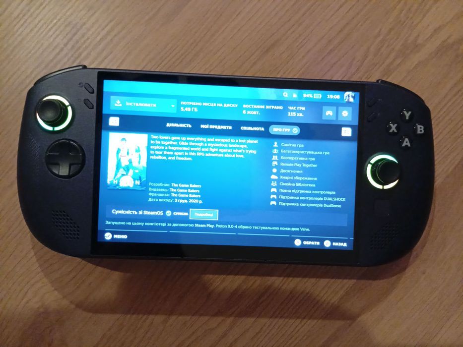 Lenovo legion go s 512 gb, z2go. Міні ноутбук