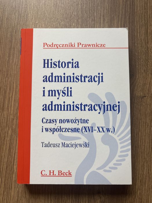 Książka Historia administracji i myśli administracyjnej