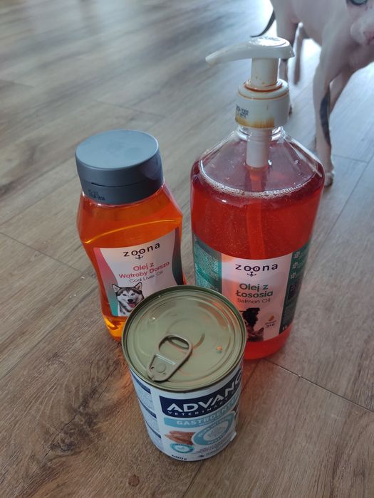 Olej z wątroby dorsza i z łososia