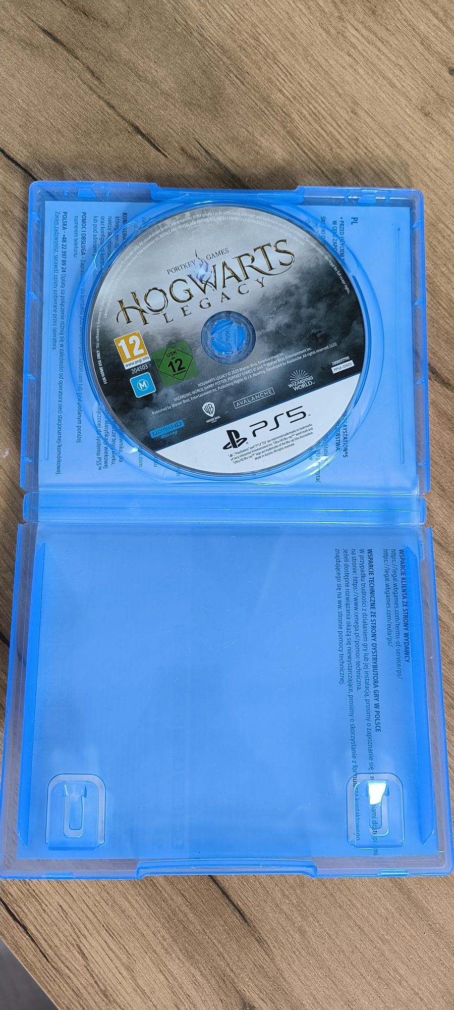 Hogwart legacy dziedzictwo Hogwartu PS5 PlayStation 5 dvd  stan bdb