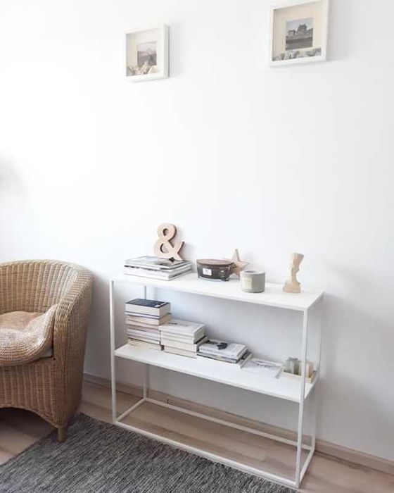 Solidna konsola loft ze stali regał szafka szafa półka komoda