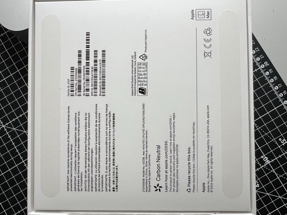 Mac Mini M4 24Gb RAM 256GB SSD 24/256
