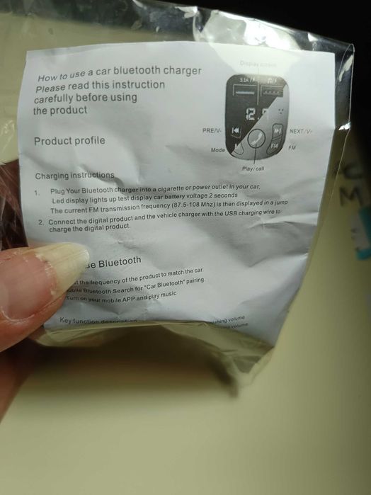 Transmissor FM Bluetooth - Ref.: ACM-4