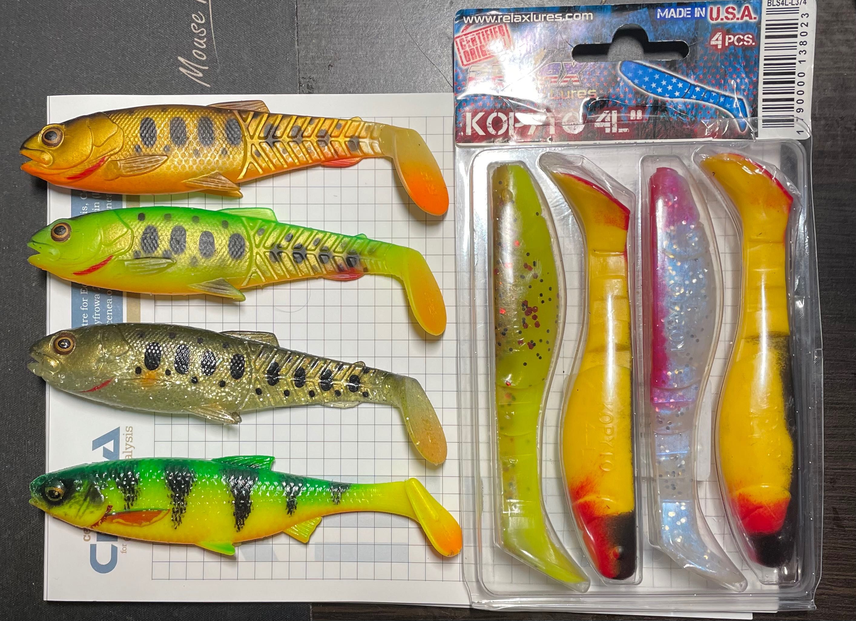 Gumy, zestaw dużych gum (8), przynęta na szczupaki, Savage Gear, Relax