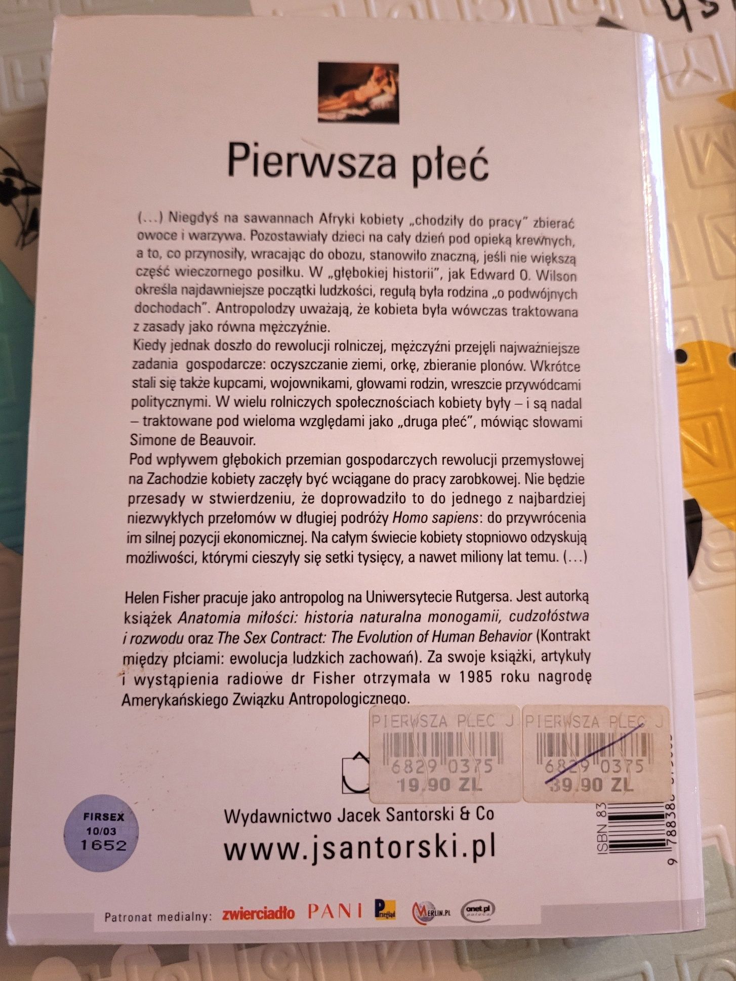 Helen Fisher Pierwsza płeć książka