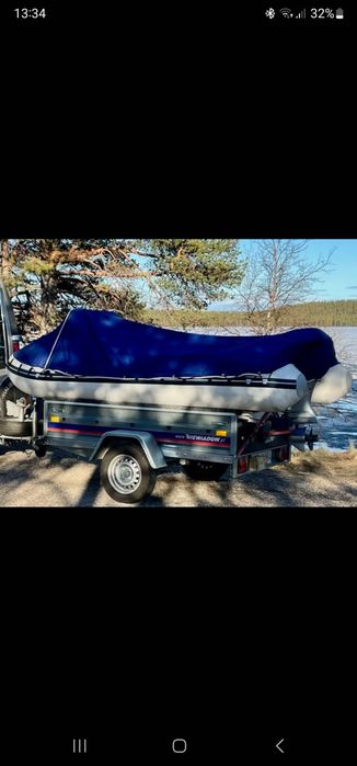 Rib Suzumar + honda bf 20 + przyczepa