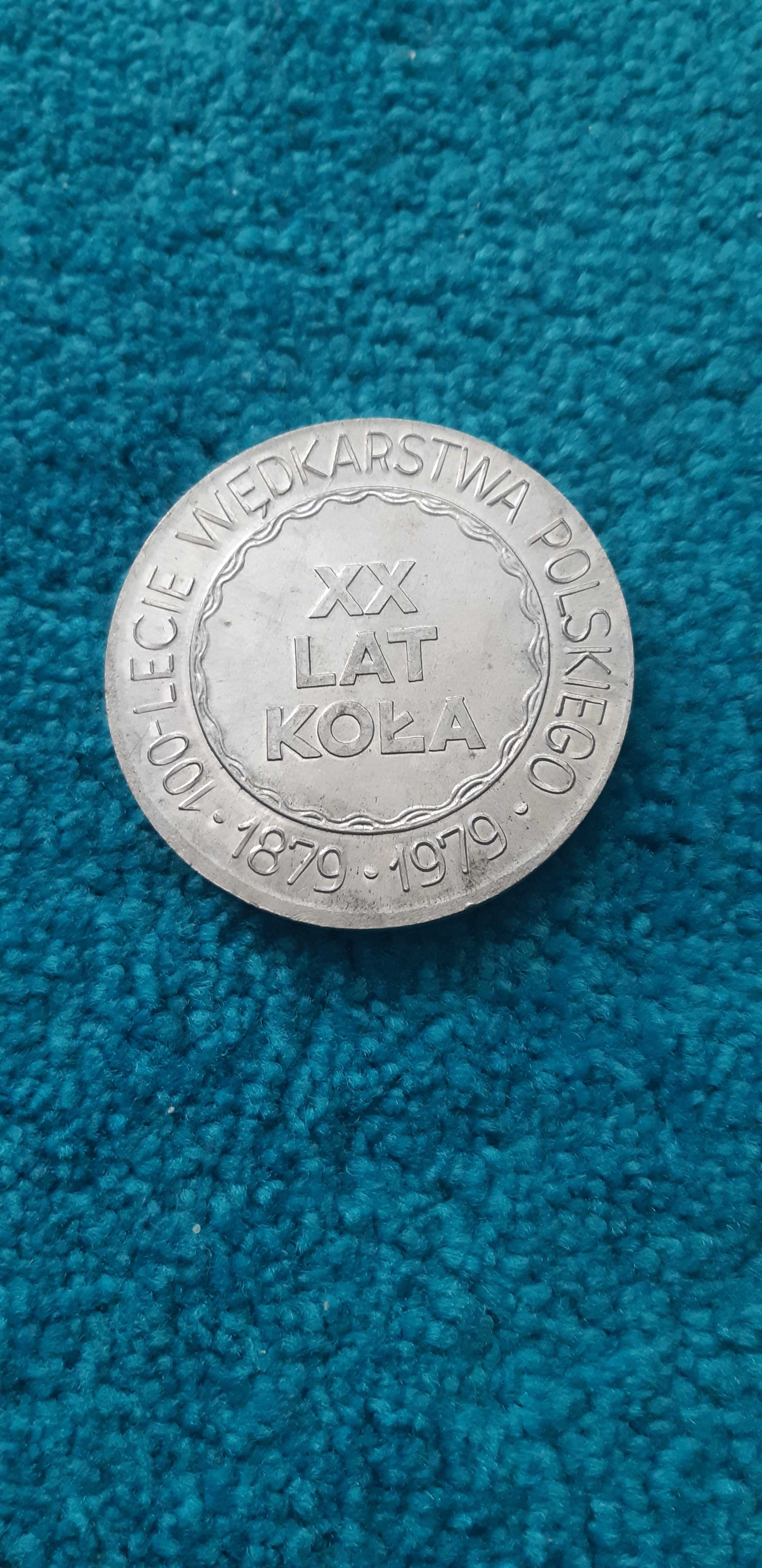 medal Polski Związek Wędkarski XX lat koła FSS 100 lecie wędkarstwa