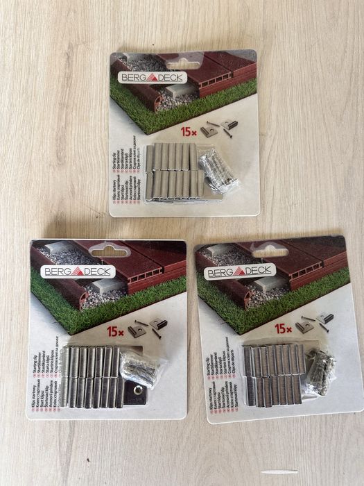 Bergdeck klipsy startowe do desek tarasowych