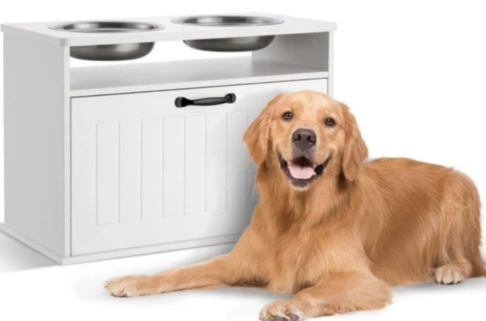 Pojemnik na karmę dla psa zwierząt dozownik karmy relaxdays