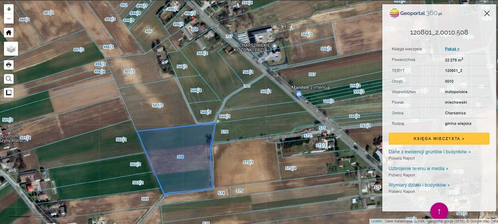 Sprzedam grunt rolny, Swojczany, 2,22ha