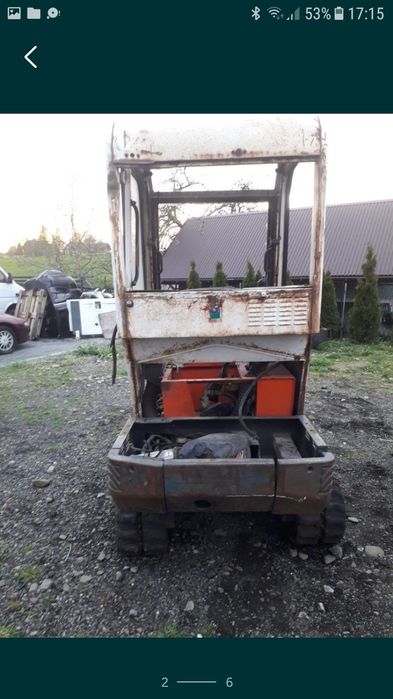 Minikoparka pel job eb 16.4 uszkodzona