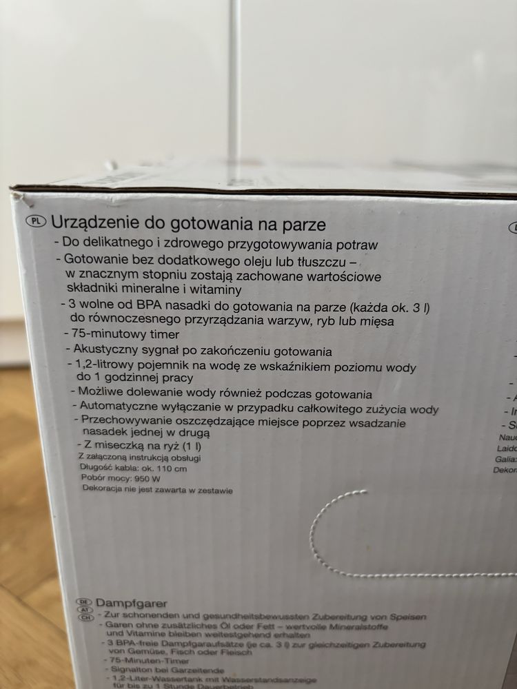 Urządzenie do gotowania na parze