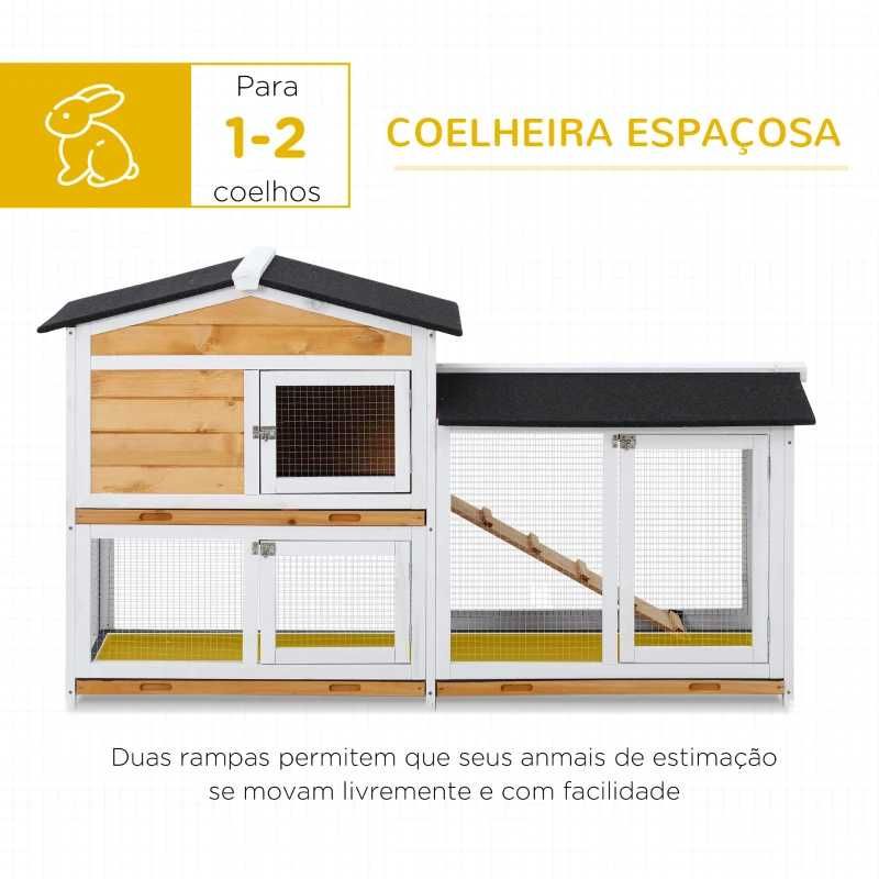 Coelheira de Madeira Exterior 157,4x53x93,5cm Natural