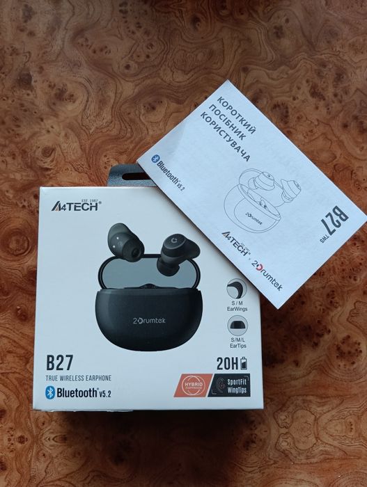 Bluetooth наушники A4tech B27 2Drumtek
