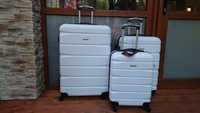 Walizka walizki zestaw walizek Pierre Cardin białe