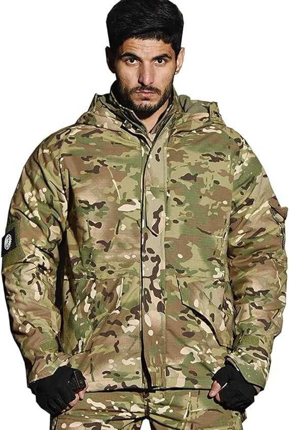 Куртка військова, вітрозахисна на флісі YAKEDA SoftShell 2XL Multicam