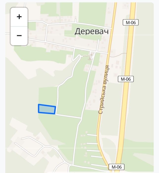 Продаж земельної ділянки біля лісу. Деревач.