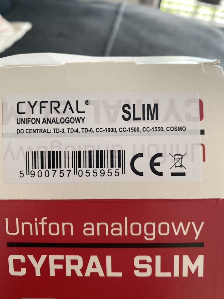 Domofon Unifon Słuchawka SLIM CYFRAL Analogowy