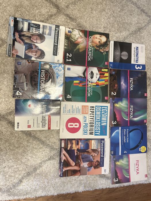 Sprzedam podreczniki i zbiory zadan do liceów i techników