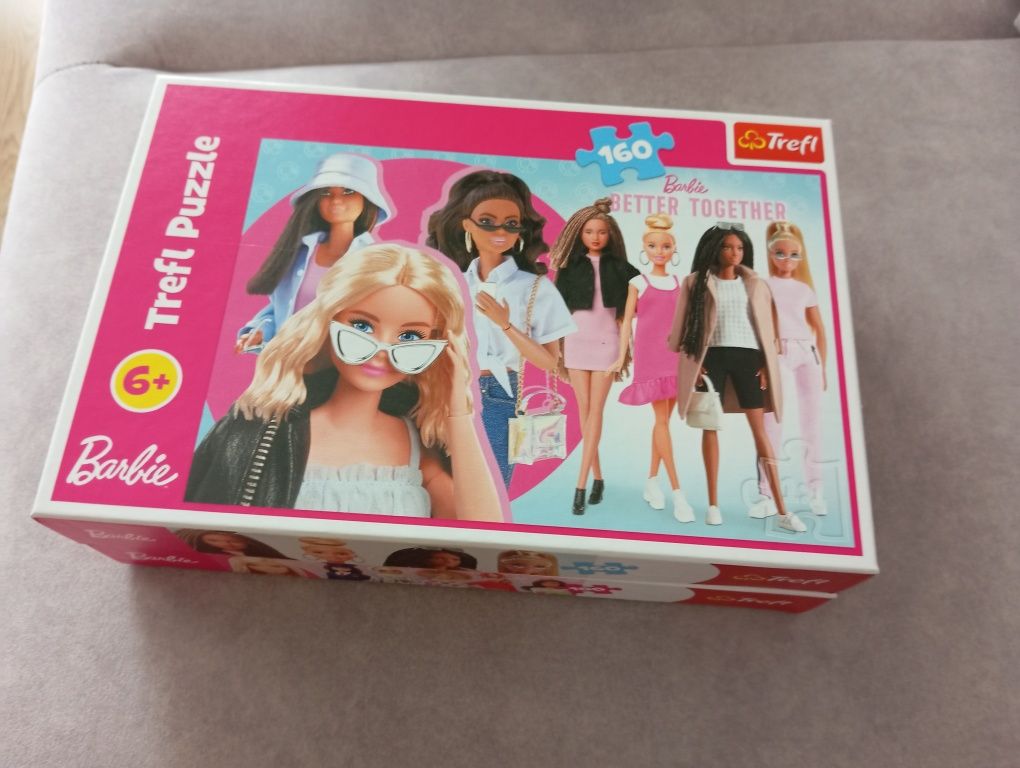 2 sztuki puzzle Trefl Barbie