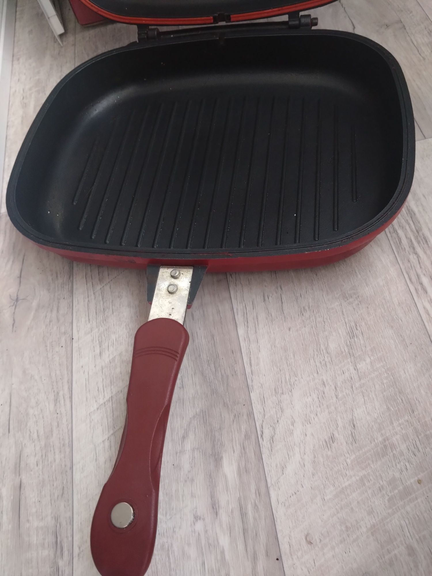 Двостороння сковорідка 32 см double sided grill fry pan