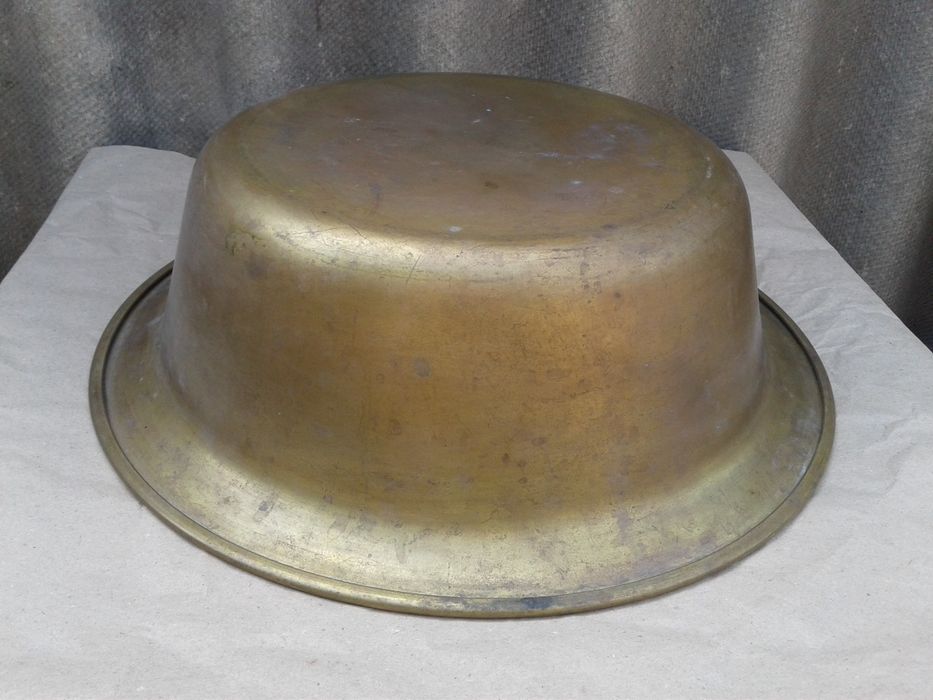 Большой таз латунный для варки варенья СССР миска медная латунная