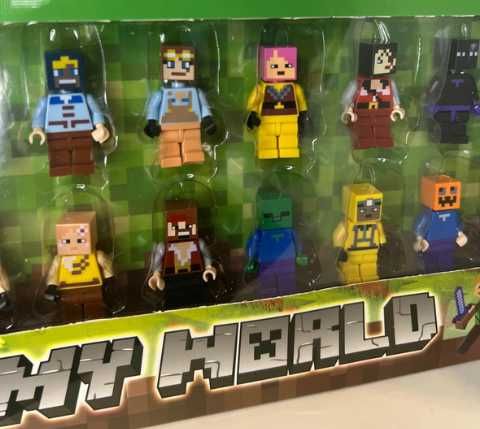 Zestaw figurek Minecraft 20 szt ludziki klocki MyWorld World my