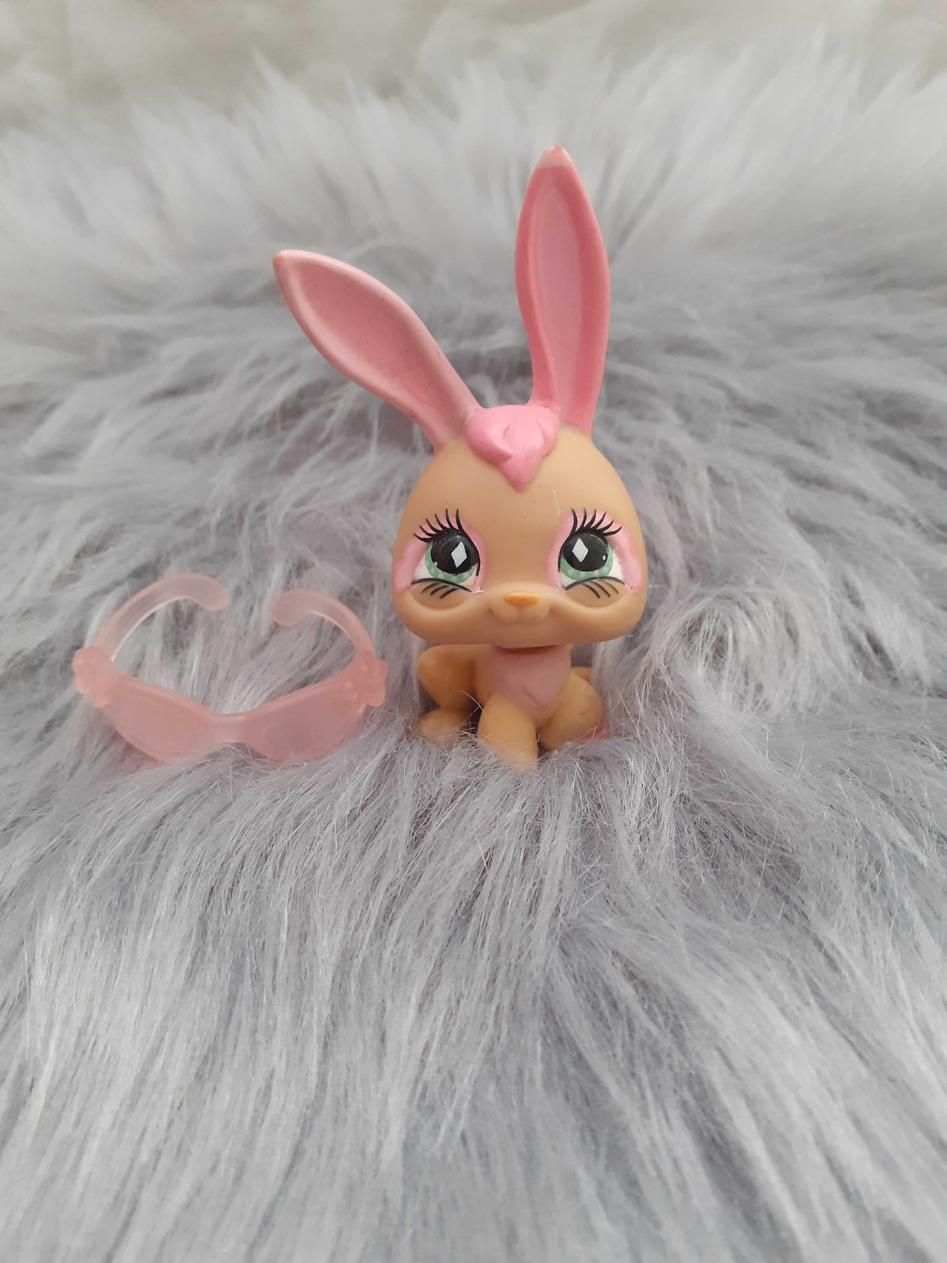 LPS Littlest Pet Shop Królik + różowe okulary