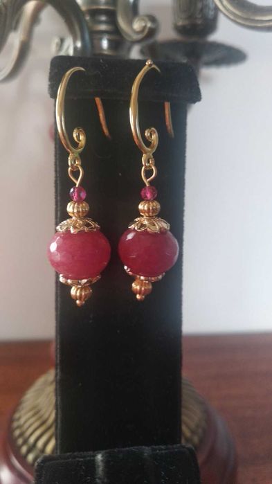 ожерелье D&G серьги серебро 925 браслеты рубин коралл жемчуг