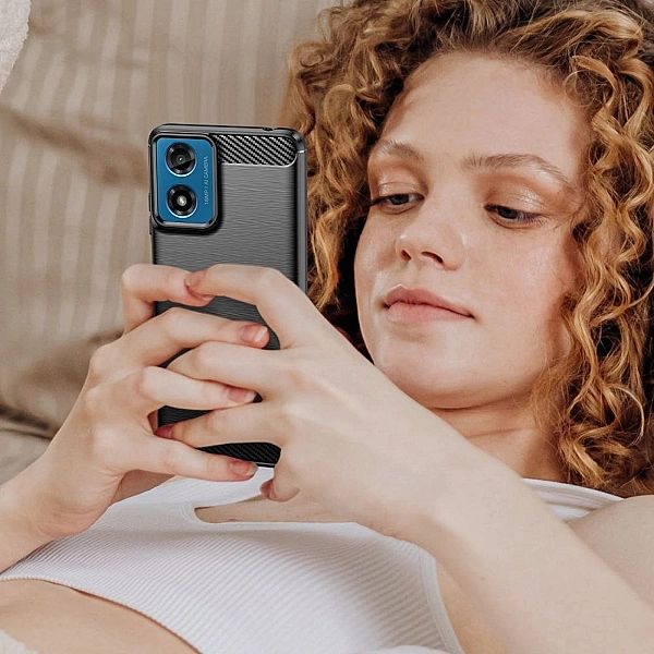 Tech-Protect Tpucarbon Motorola Moto G24 / G24 Power / G04 Black
