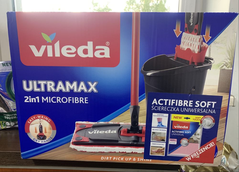 Nowe Wiadro i mop płaski Vileda UltraMax 35 cm