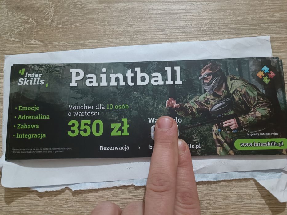 Sprzedam Voucher na paintball