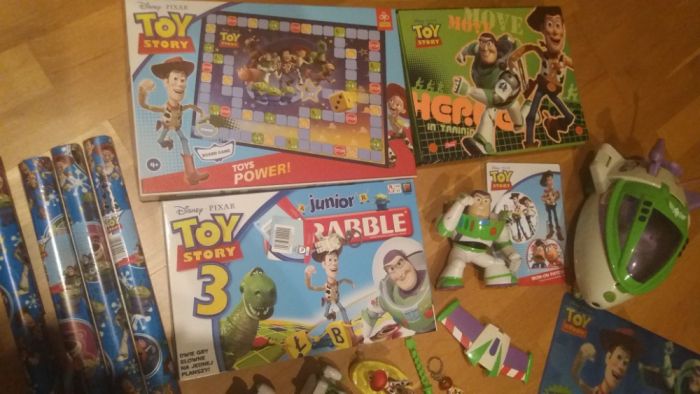 Toy Story Disney scrabble,gra,teczka