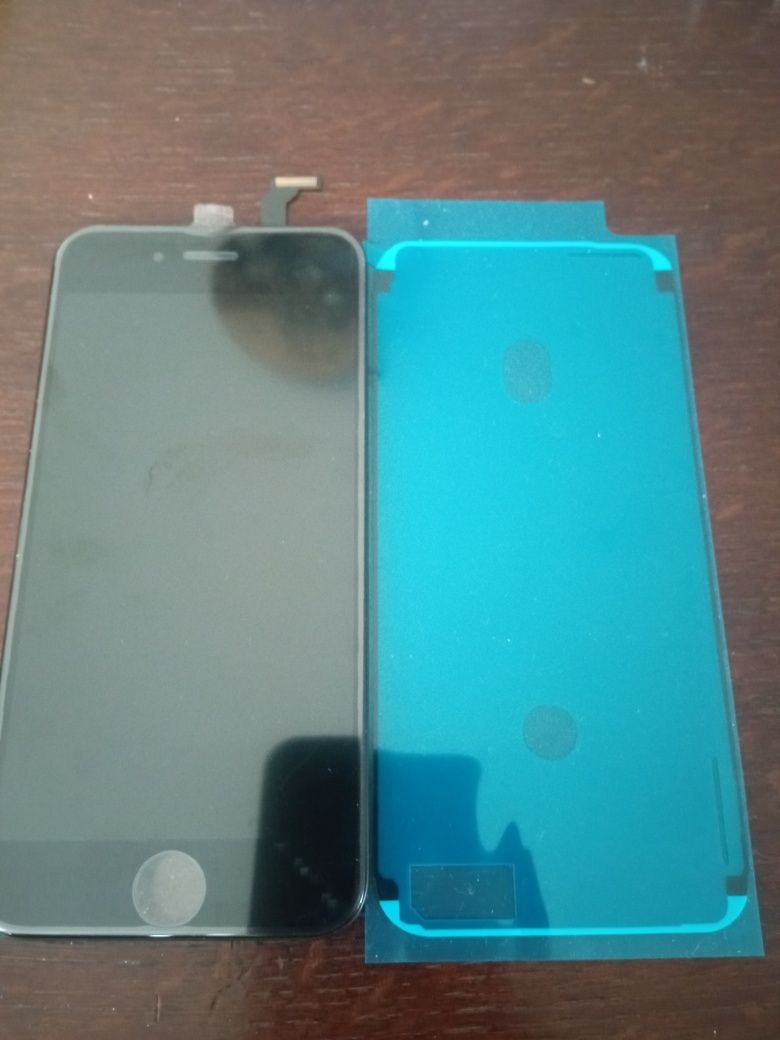 Ekran iPhone 6/6G czarny szkło hartowane