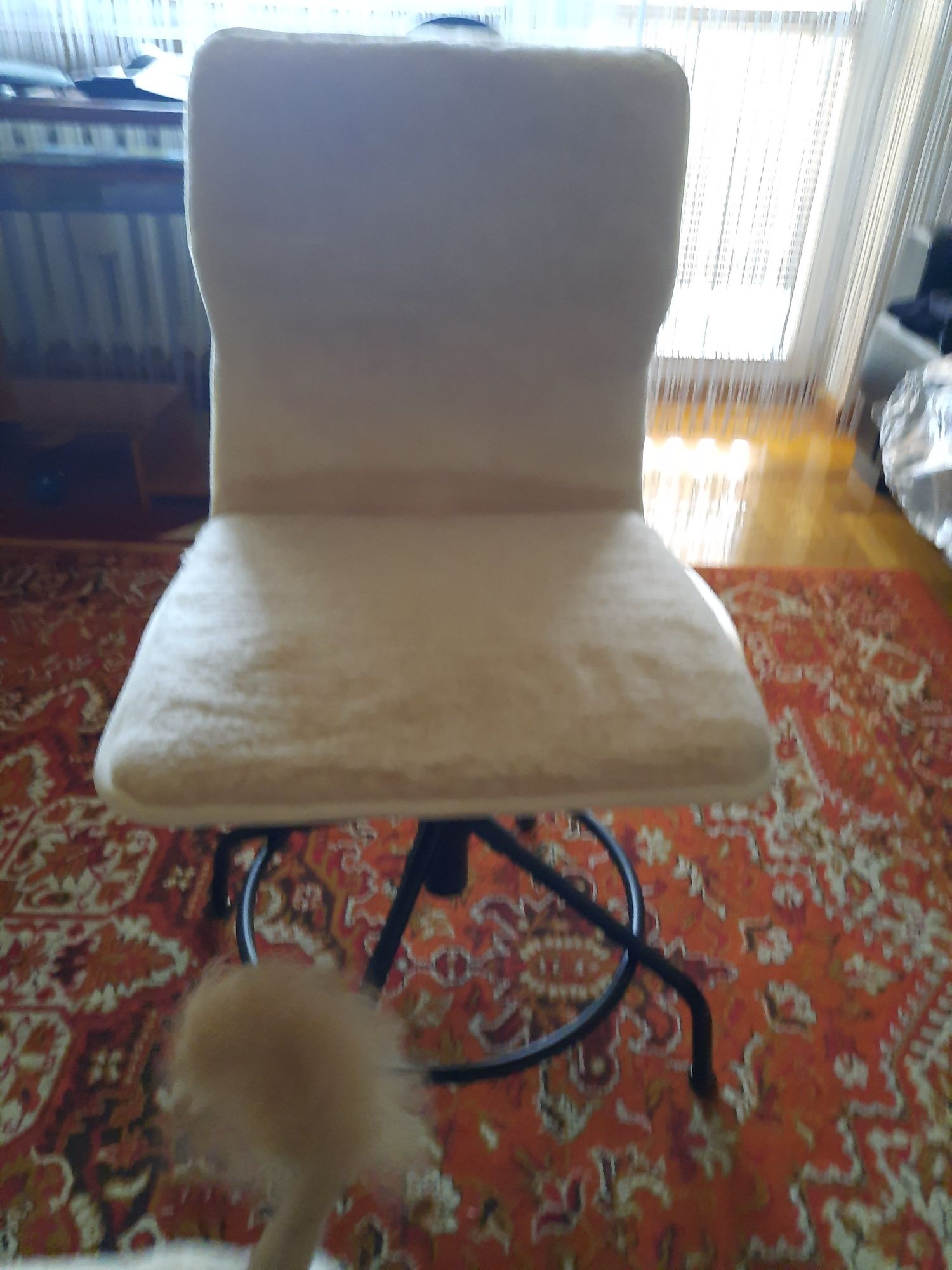 Nakładka na krzesło zdzianiny wełnianej nowa nieużywana