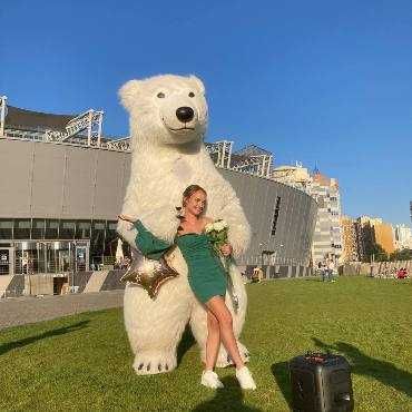 Великий Ведмідь Пневмоіграшка Привітання Ростовий Ведмедик Аніматор