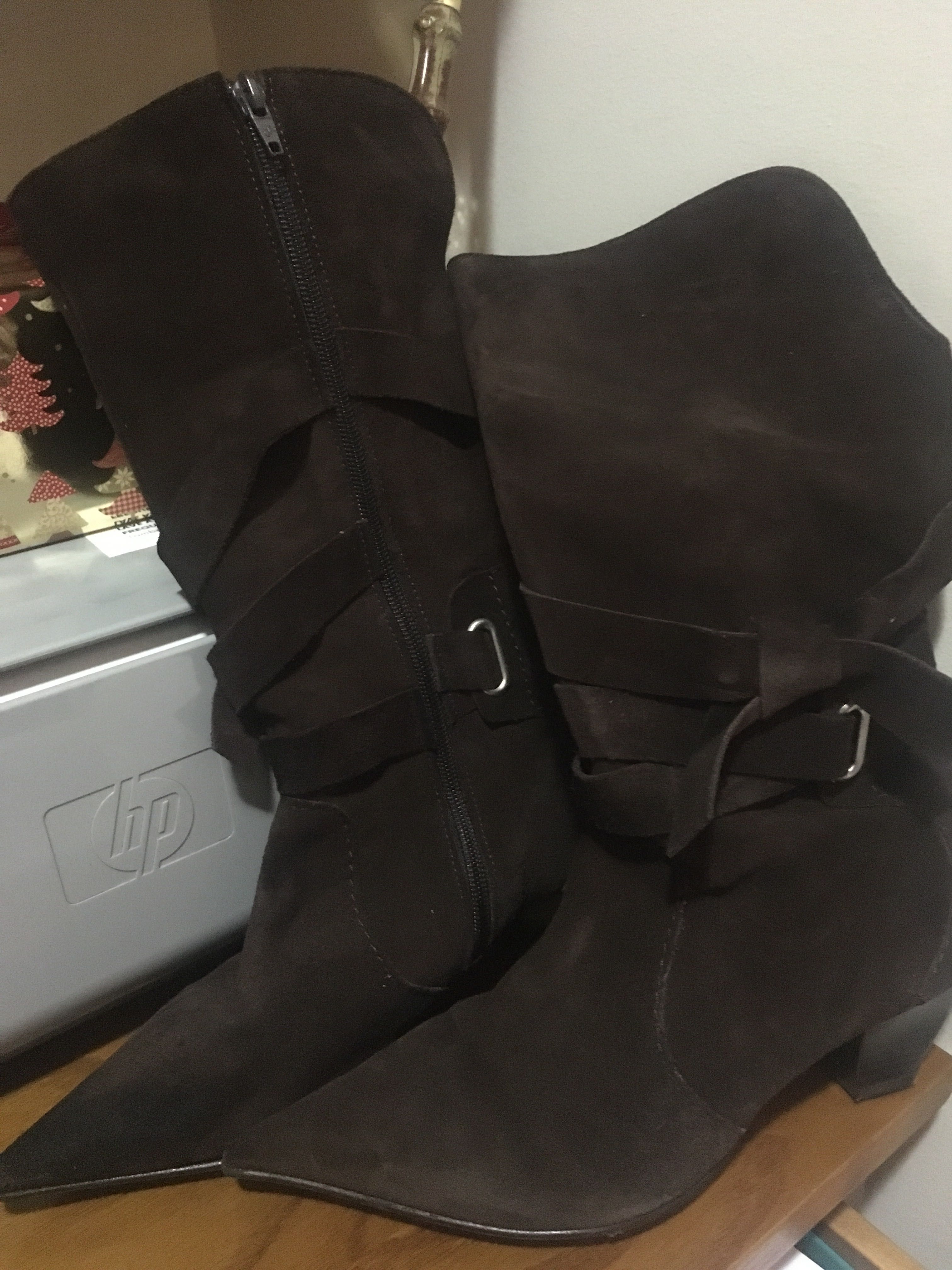 Botas castanhas senhora