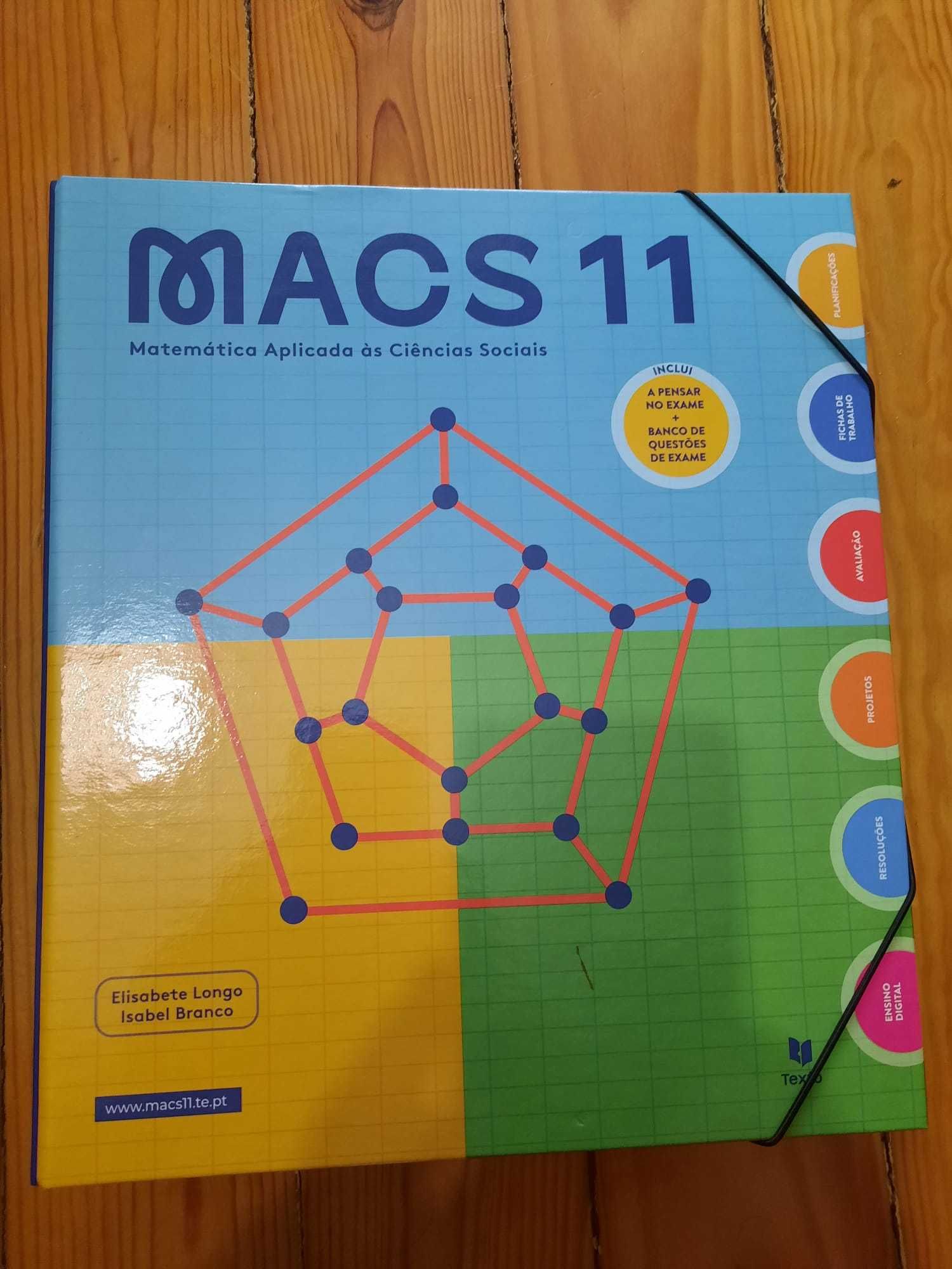 Manual escolar "MACS 11", Texto Editora