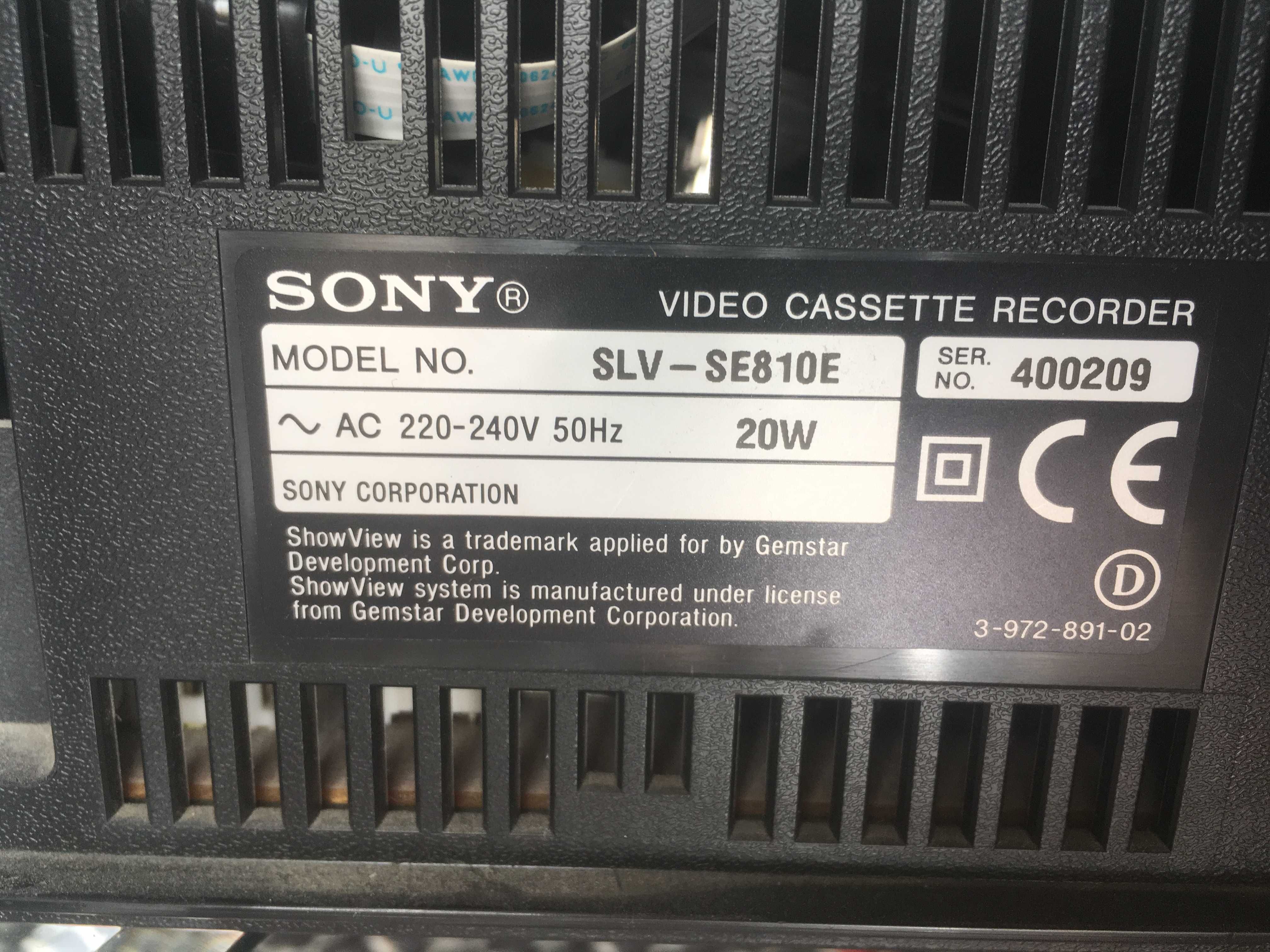 Leitor e Gravador de Vídeo VHS Sony SLV - SE810E (em ótimo estado)