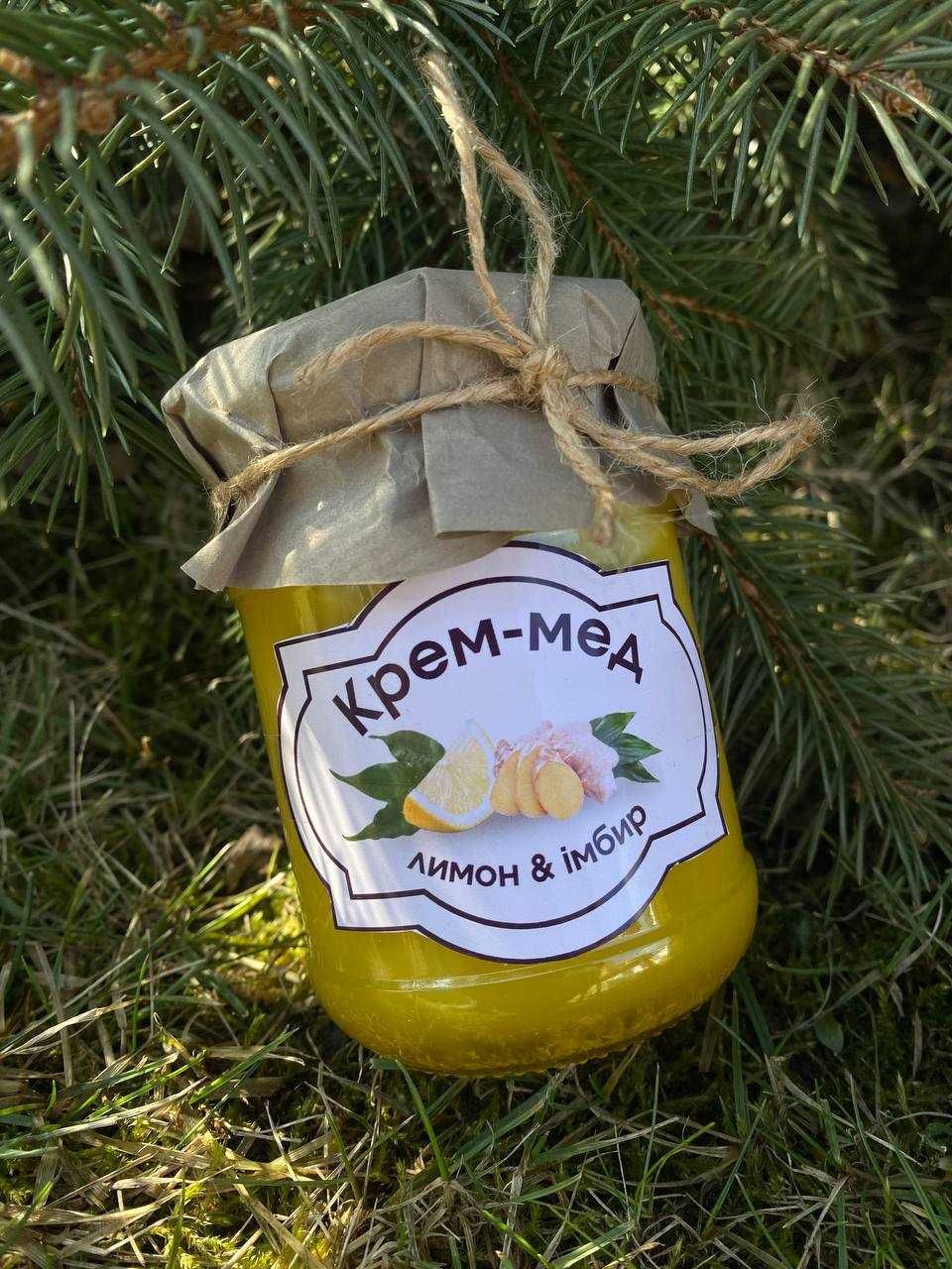 Крем-мед Імбир-лимон 300 грам