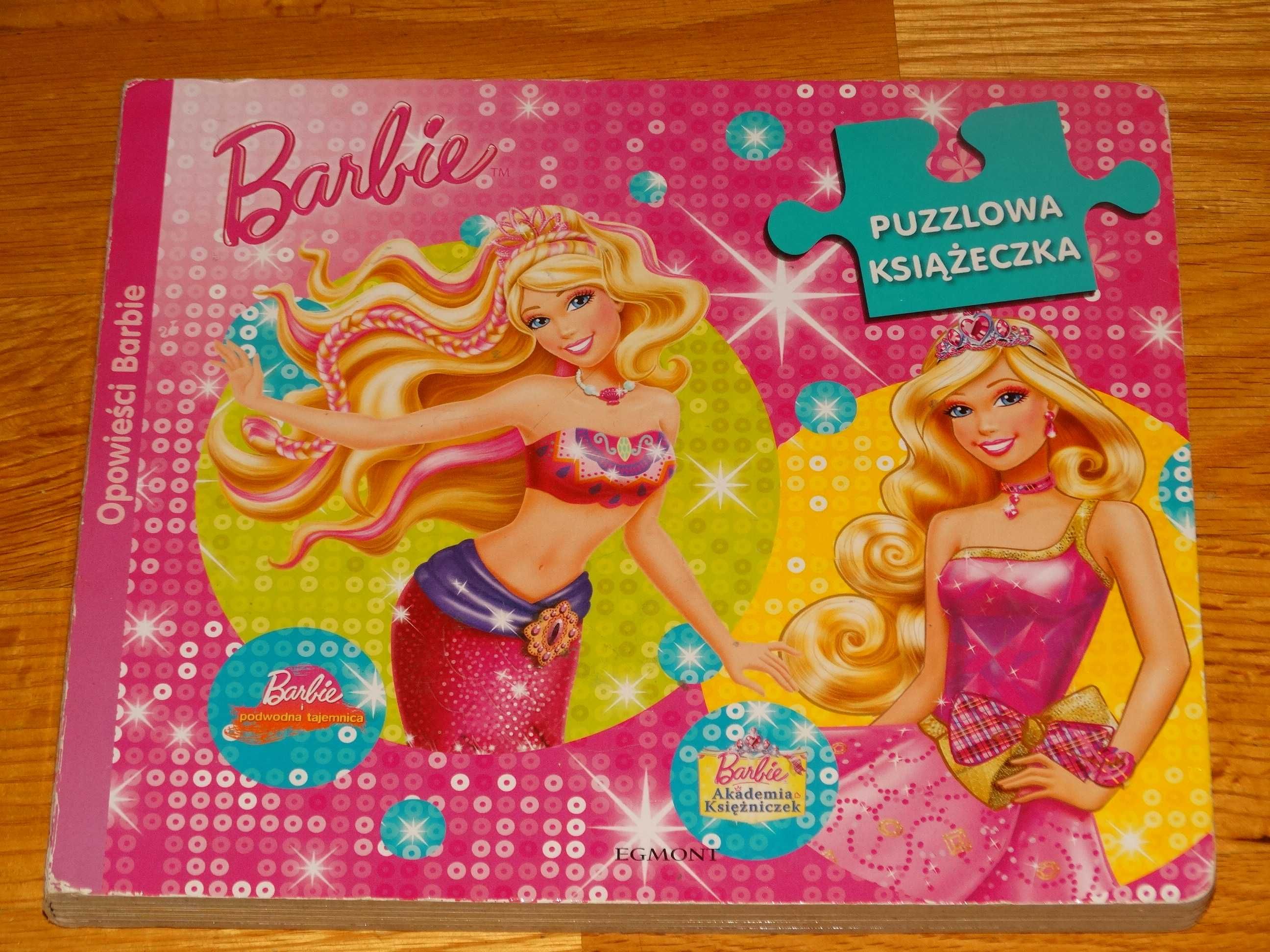 Puzzlowa Książka dla dzieci Barbie twarde strony książka + puzzle