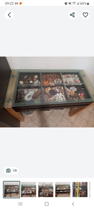 Ława stół szkło szuflady