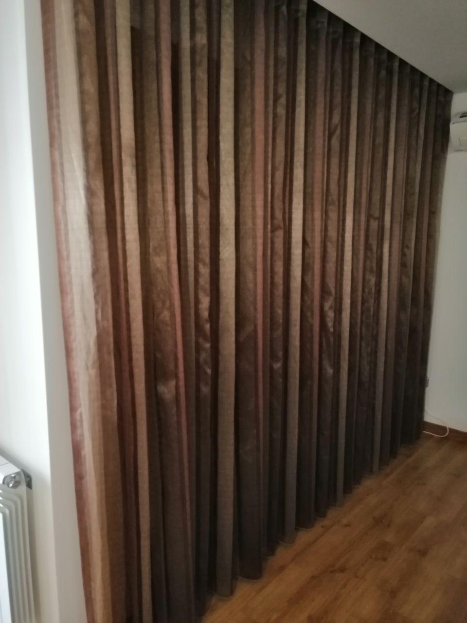 Cortinas inteiras onduladas