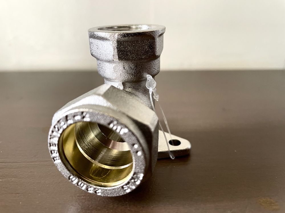 Joelho com Páter Inox 22MM 1/2