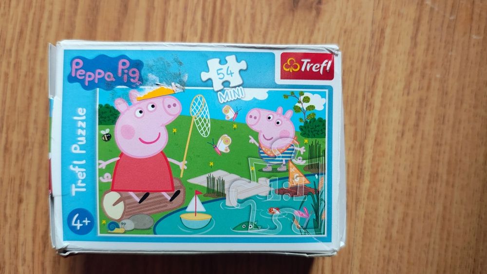 Puzzle świnka Peppa na rybach