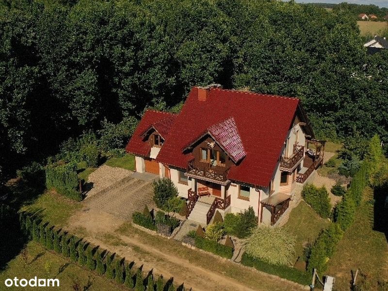 Dom z duszą przy lesie, komfortowy, z podwójnym garażem i mieszkaniem