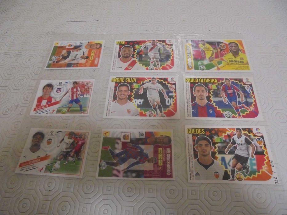 Lote de cromos de jogadores portugueses na La Liga Espanha 20...