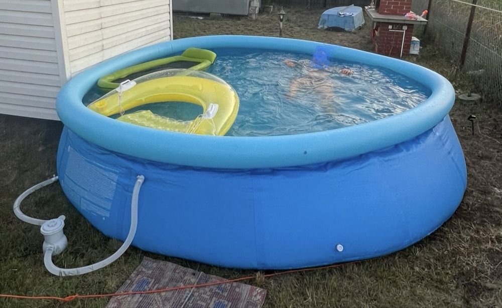 Basen ogrodowy rozporowy dmuchany 420x84cm